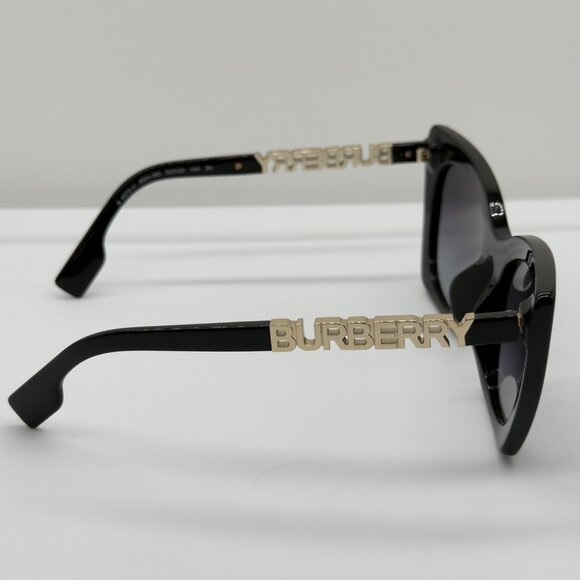 Burberry BE4372U 30018G Marianne Sunglasses Black Grey Gradient 52mm **READ** - Picture 10 of 14